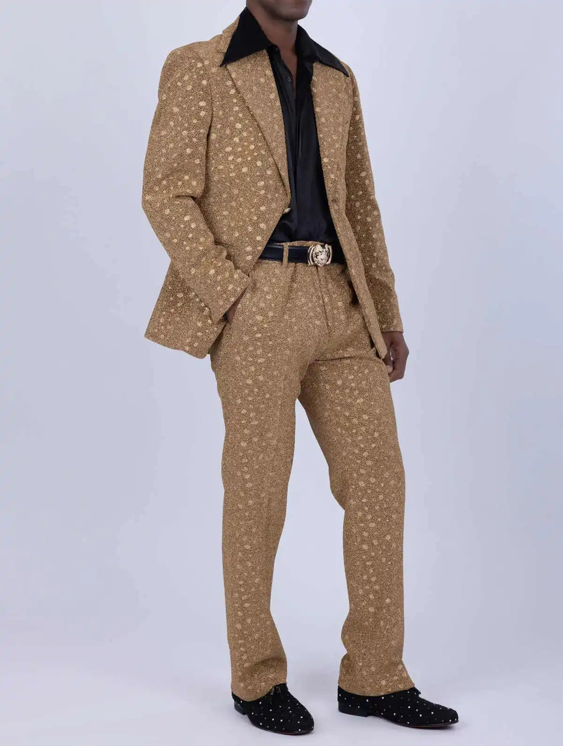 Jacquard Men Suits 2 Piece Blazer Pant Single Breasted Notch Lapel Formal Occasions Party Customized Ropa Hombre