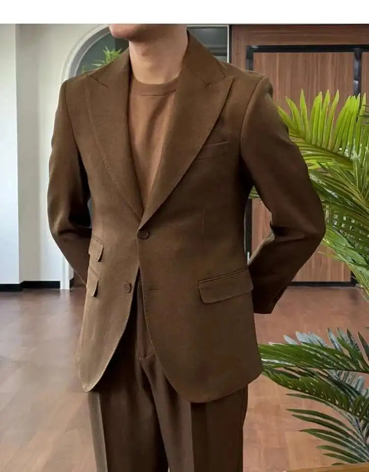 Business Dress Suit Wedding Suit for Men Versatile Casual Office Party Prom Costume Homme Green Men Tuxedo Suit