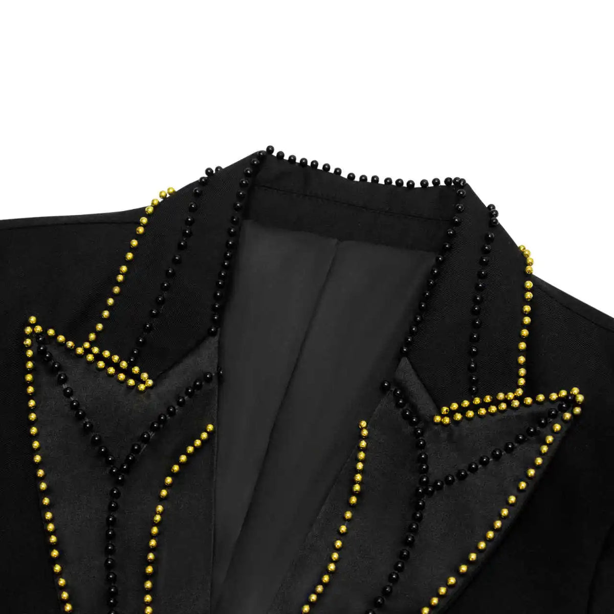 3 Piece Mens Suit Slim Fit Gentlemen Suit Handmade Beads Jacket Vest Pants Customized Wedding Formal Occasions Groom Tuxedo