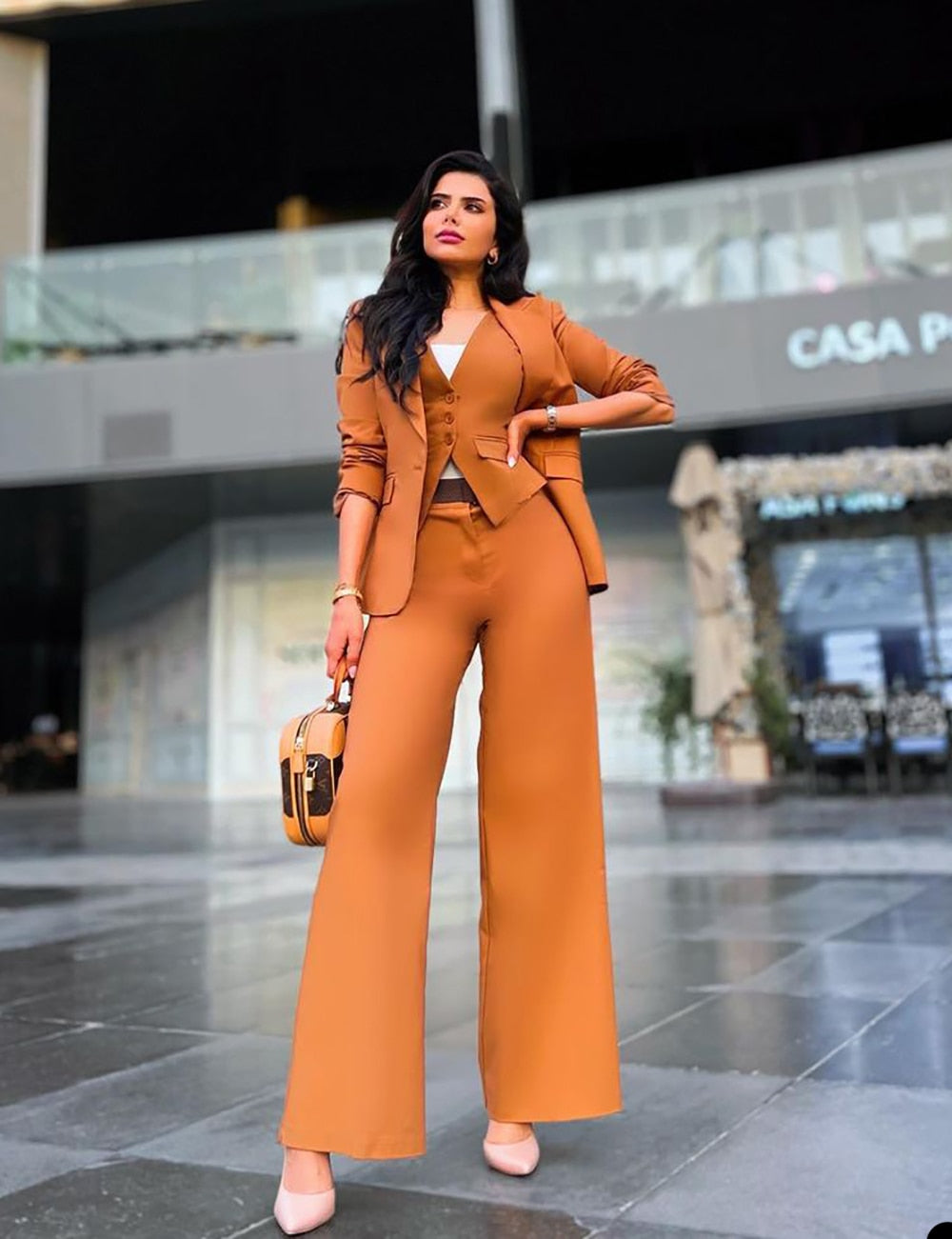 Ensemble 3 pièces élégant pour femme, costume de bureau, sur mesure, blazer, pantalon et gilet, à revers pointus, robe de soirée formelle, sur mesure 
