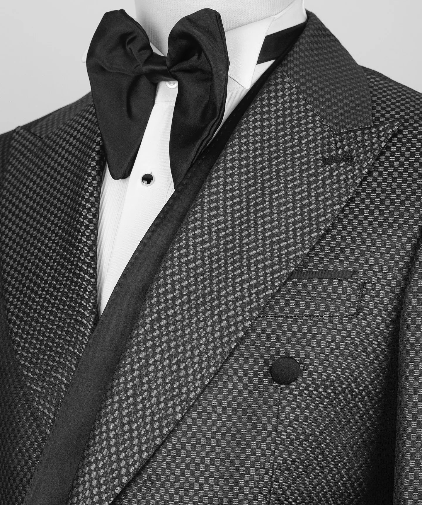 Unique Men Suits Grid 2 Pieces Set Tailor-Made Check Jacket Blazer Triple Breasted Groom Customized Coat Pants