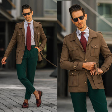 Men's Blazer Solid Color Tuxedos Slim Fit Single Breasted  Jacket for Wedding Groom Only Coat Custom Made Terno Masculino