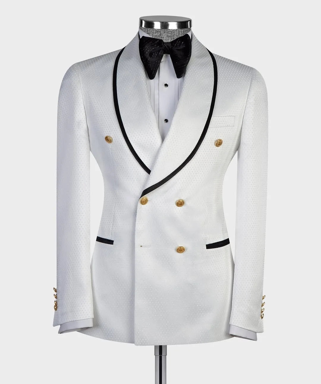 Classic Mens Wedding Suits Fit Slim Shawl Lapel 2 Pieces Set Party Prom Blazer Customized Double Breasted Jacket+Pants