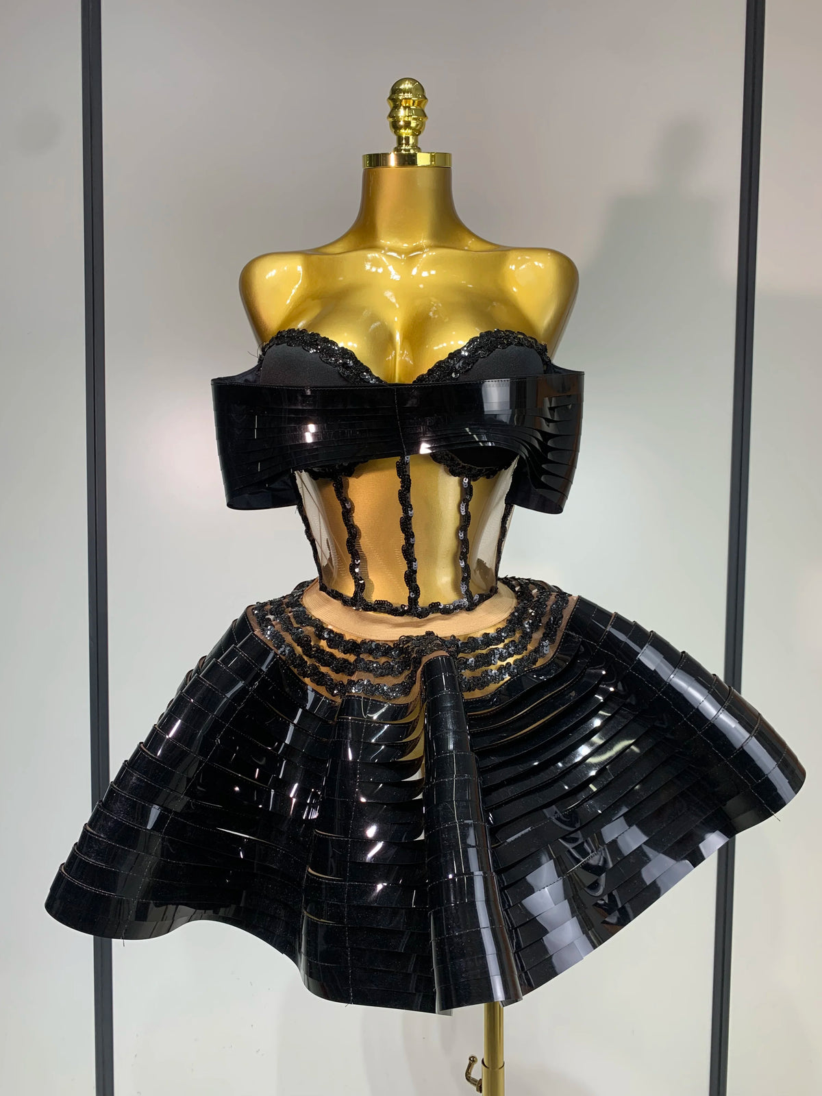 Women Stage Performance Costume Two Piece Set Silver Sequins Rhinestone Fancy Outfit Sexy Backless Shiny Birthday Party Dresses