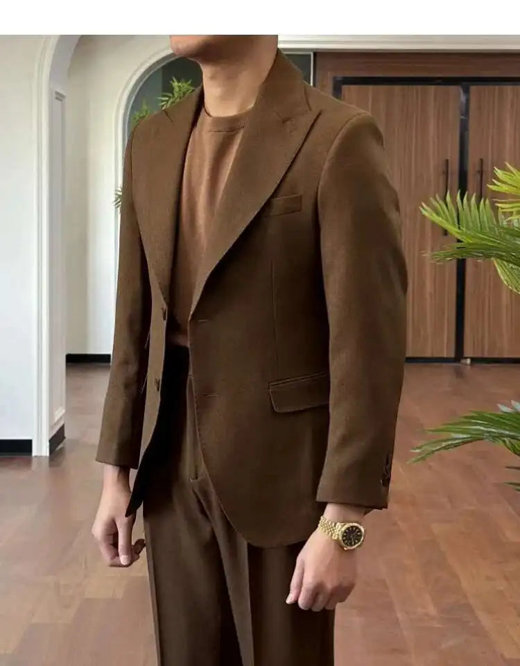 Business Dress Suit Wedding Suit for Men Versatile Casual Office Party Prom Costume Homme Green Men Tuxedo Suit