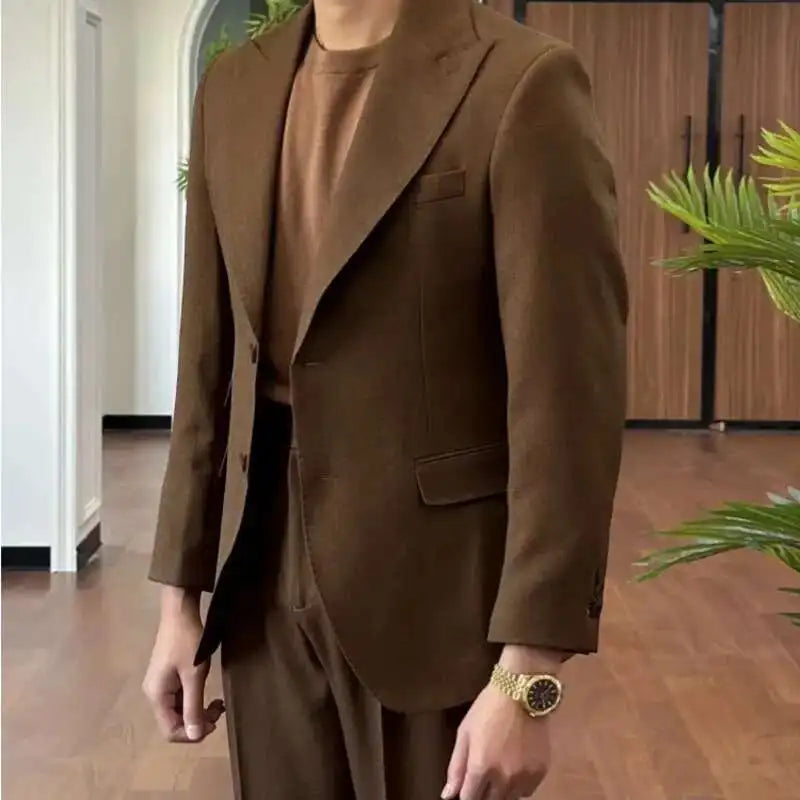 Business Dress Suit Wedding Suit for Men Versatile Casual Office Party Prom Costume Homme Green Men Tuxedo Suit