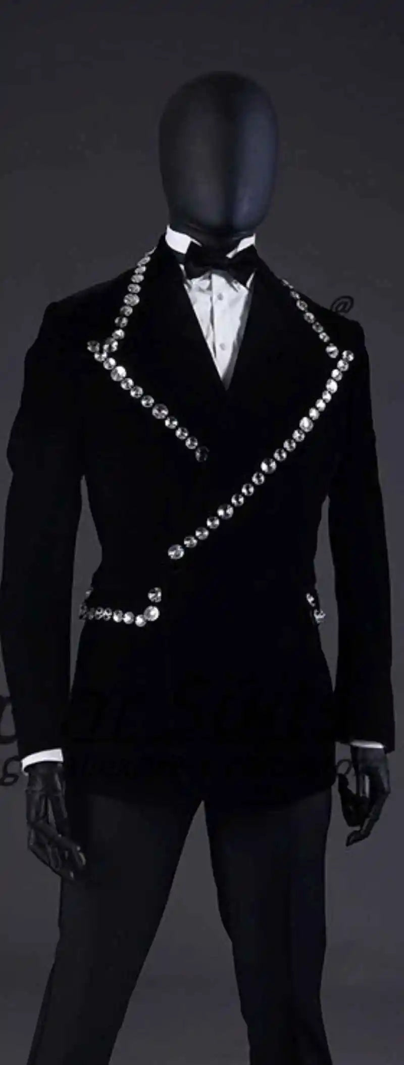 Sequined Men Wedding Suits for Men Peak Lapel Tuxedo Groom Wear 2 Pcs Jacket Pants Business Evening Party Customized