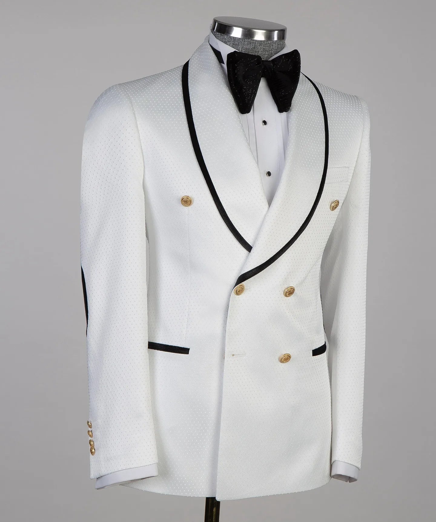 Classic Mens Wedding Suits Fit Slim Shawl Lapel 2 Pieces Set Party Prom Blazer Customized Double Breasted Jacket+Pants