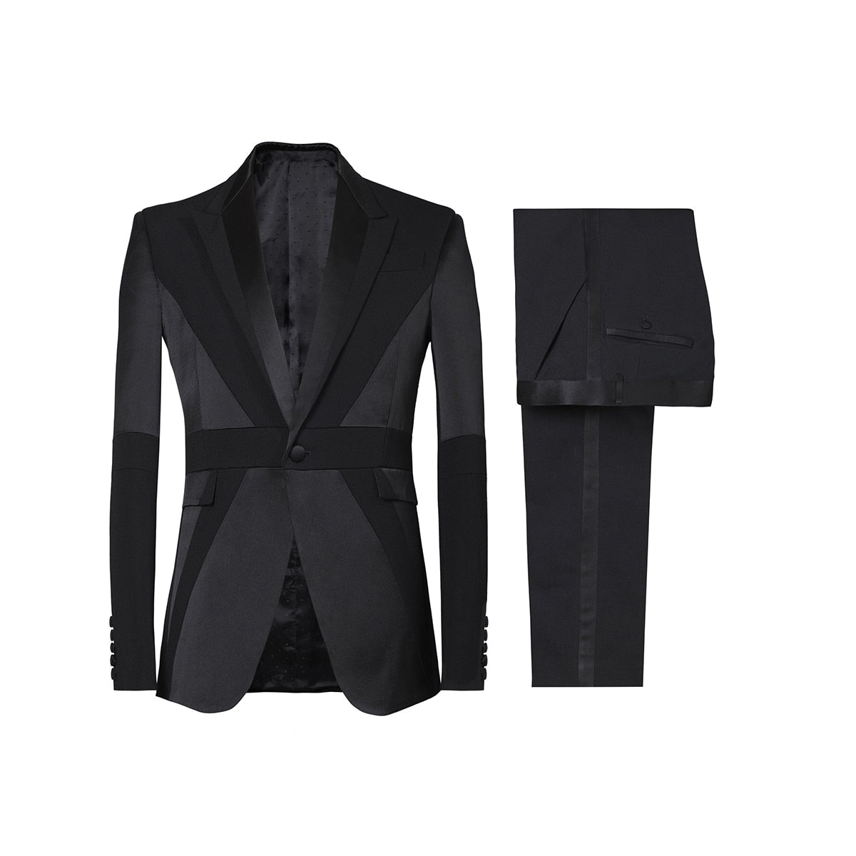 Classic Slim Fit Wedding Men Suits Gentleman Tailor-Made Groom 3-Pieces Graduation Formal Occasions Party Singer Costume Made