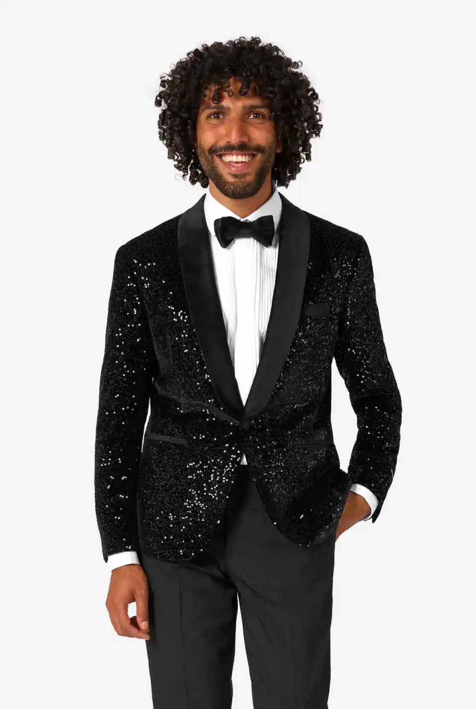 Shining Men Suits Slim Fit 2 Pieces Jacket Pants Shawl Lapel Sequins Groom Wedding Tuxedos Party Prom Blazer Customized