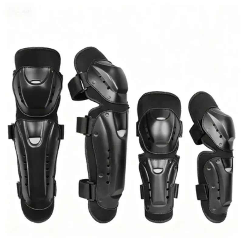 Men's All-Season Off-Road Motorcycle Protective Gear Set (4-Piece): Racing & Motorcycle Equipment with Long Knee Guards