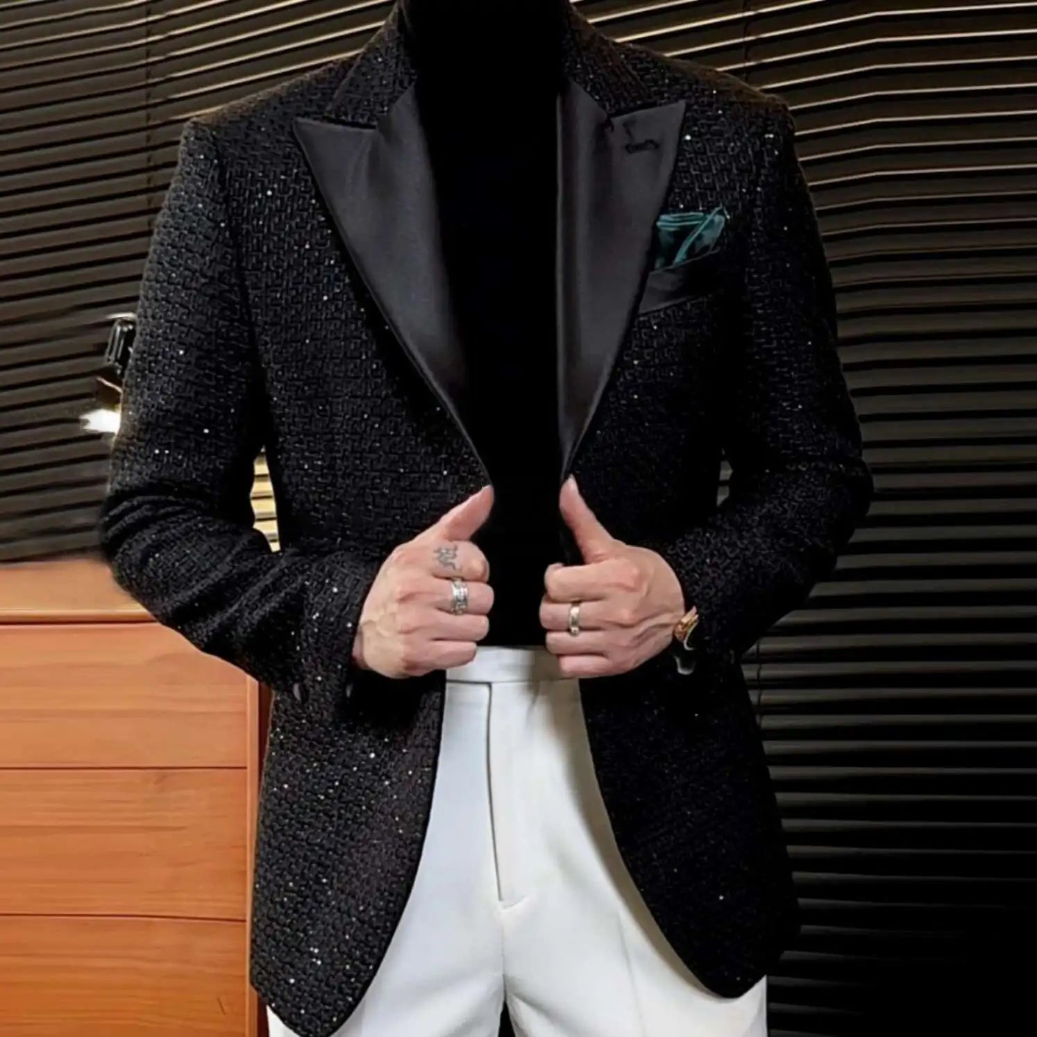 Blazer Men Fall British Men Blazers Casual Jacket Wedding Business Dress Coat Social Jaquetas Homens Terno Tuxedo Costume