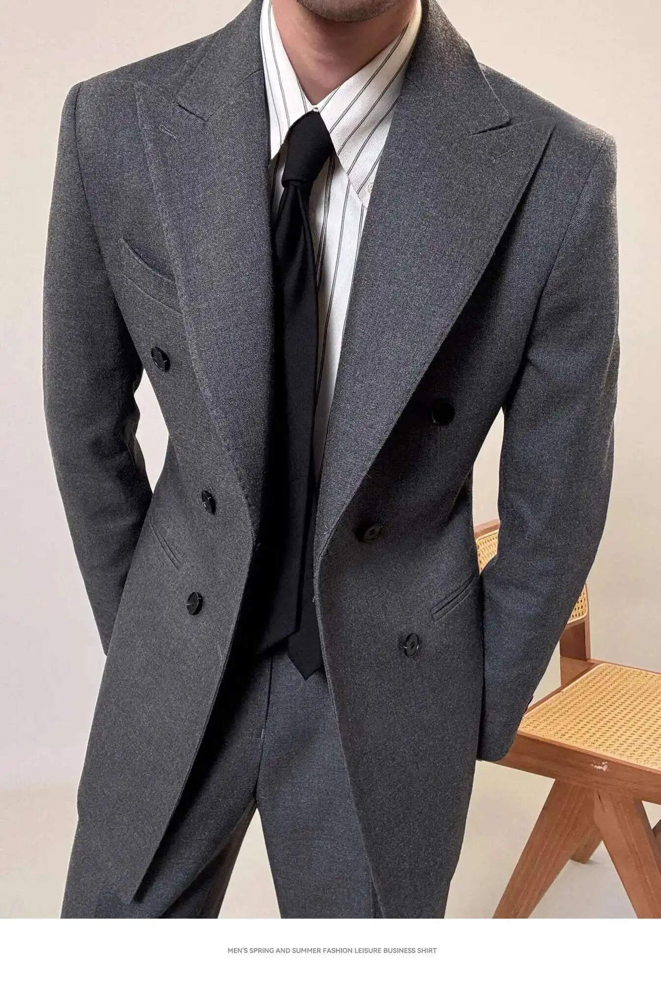 Casual Office Party Prom Costume Homme Men Tuxedo Suit Winter Business Dress Suit Wedding Suit for Men Versatile