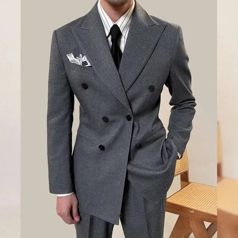 Traje informal de oficina, fiesta, graduación, esmoquin para hombre, traje de negocios de alta calidad, traje de boda para hombre, versátil