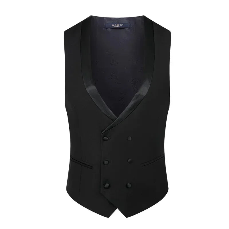 Luxury Wedding Suit for Fashion Men Beaded Slim Fit Groom Tuxedo Gentleman Party Suit 3 Pieces (Jacket+Pants+Vest)