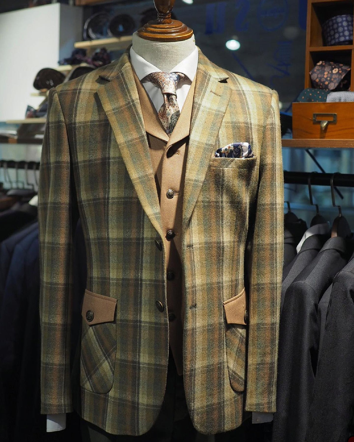 Costume de mariage pour homme, neuf, sur mesure, 3 pièces, avec manteau et gilet, pour occasion formelle 