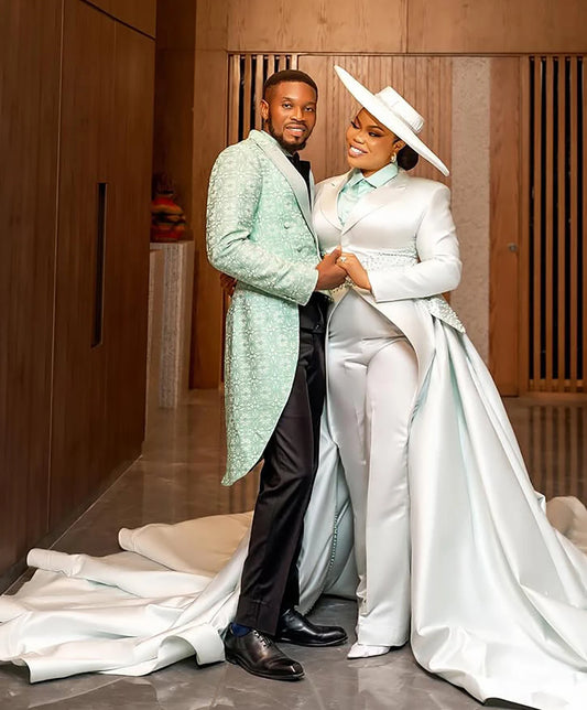 Modern Men Suits Jacquard Tailor-Made One Piece Peaked Lapel Only Blazer Floral One Button Groom Customized Coat