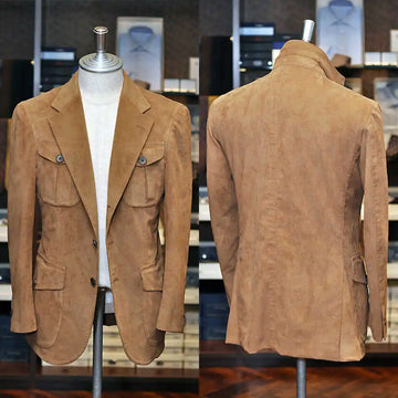 Classic Chamois Men's Blazer for Wedding Shawl Lapel Suede Tuxedos Prom Business Only Jacket Terno Masculinos Customized