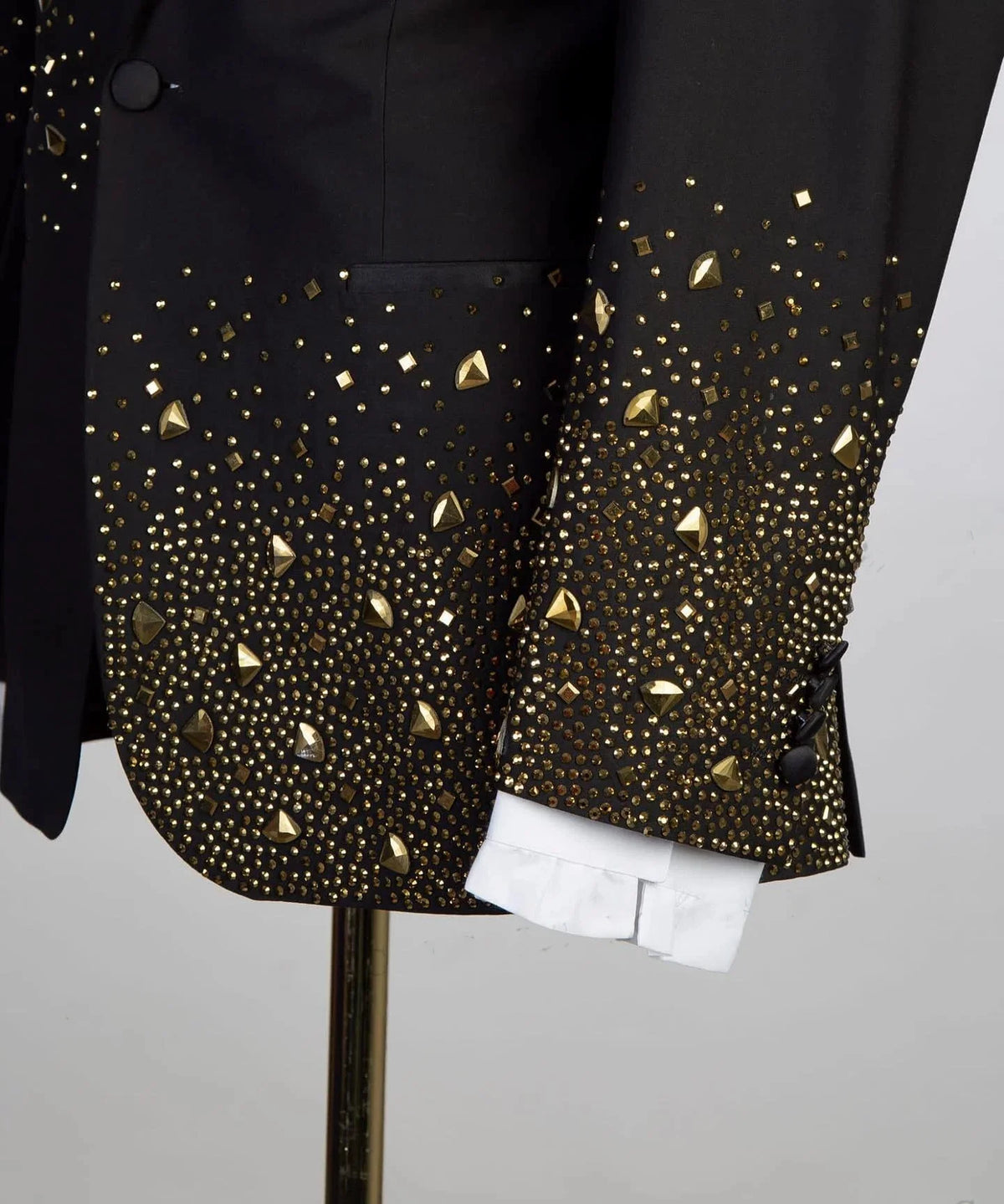 Vintage Men Suits Tailor-Made 2 Pieces Set Shawl Lapel Blazer Wedding Rhinestone Beaded One Button Customized Jacket Pants