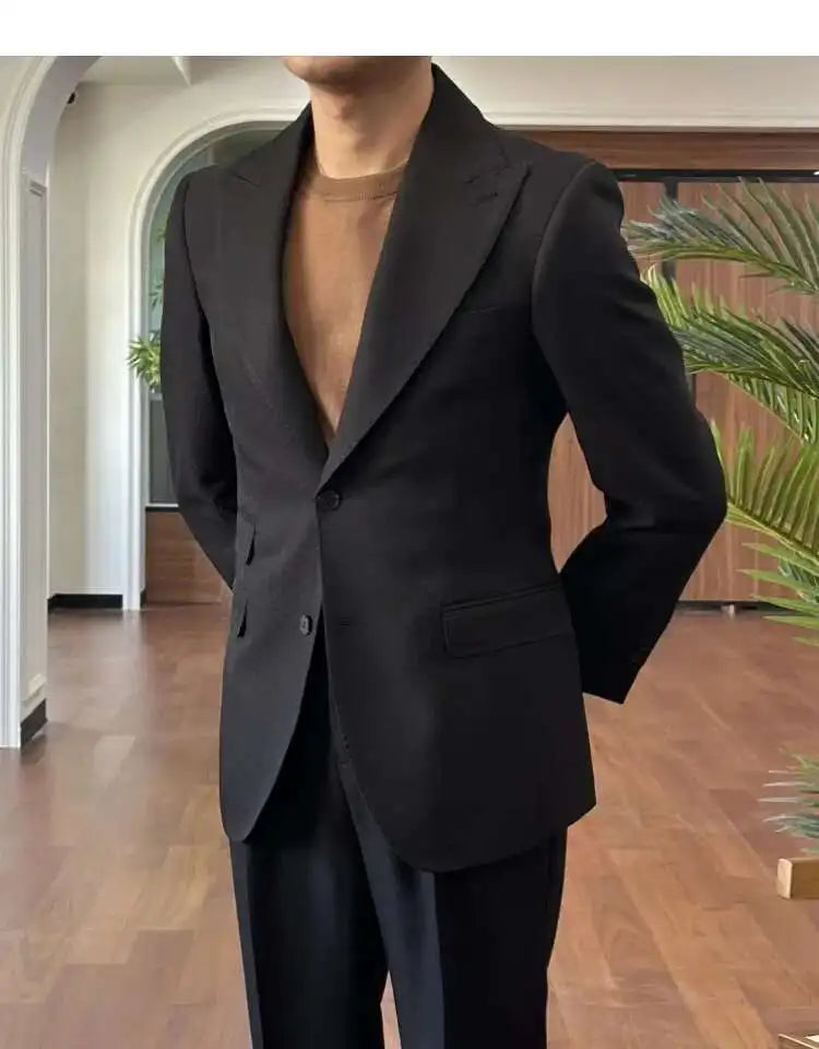 Business Dress Suit Wedding Suit for Men Versatile Casual Office Party Prom Costume Homme Green Men Tuxedo Suit