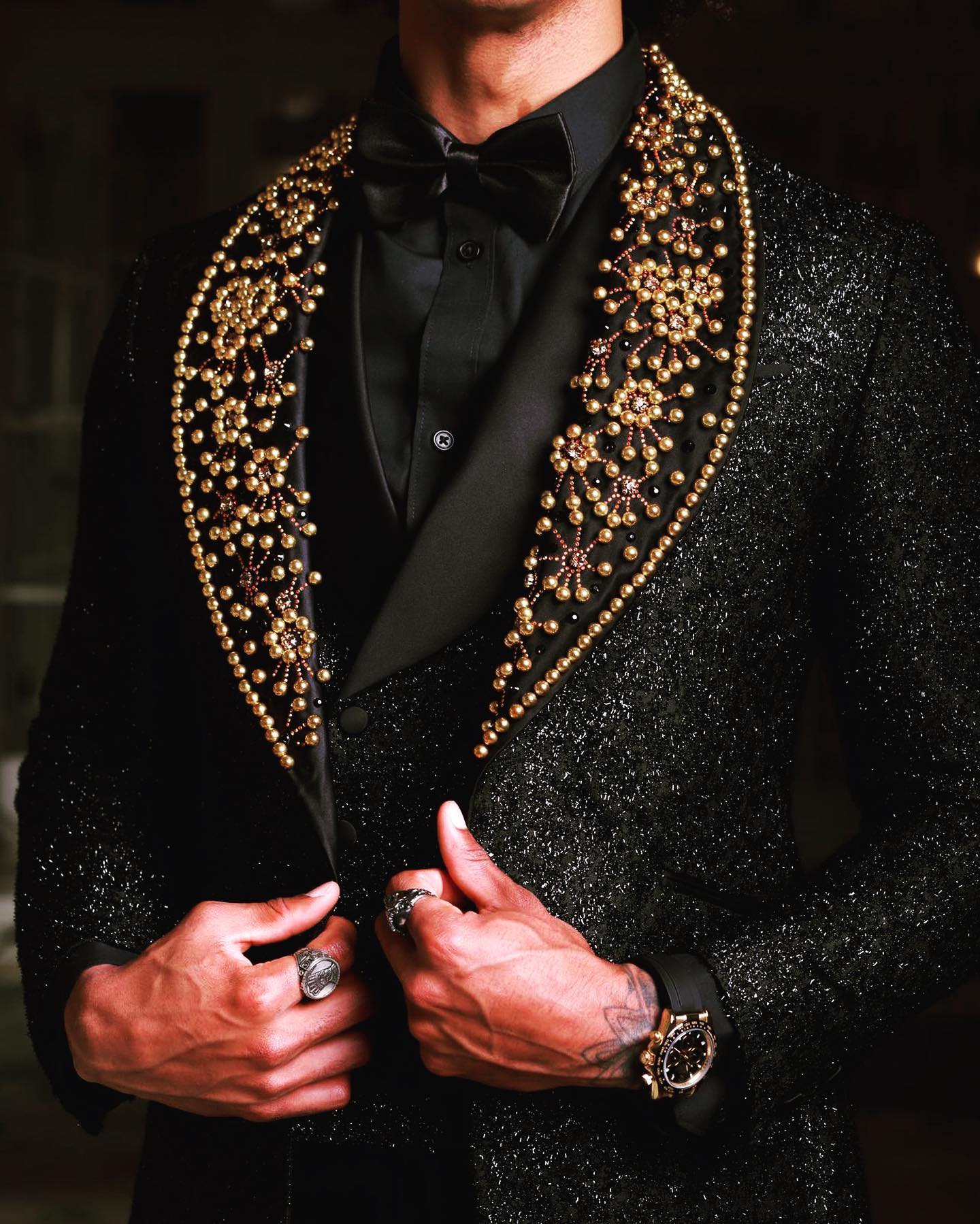 Exquisitos trajes de boda de lujo para hombre con cuentas, corte entallado, a medida, para novio, 3 piezas, para ocasiones formales, fiestas, cantantes. 