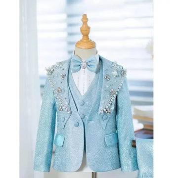 Baby Boy Suit Children's Piano Performance Evening Dress Blazers Sets Boys Suits for Weddings