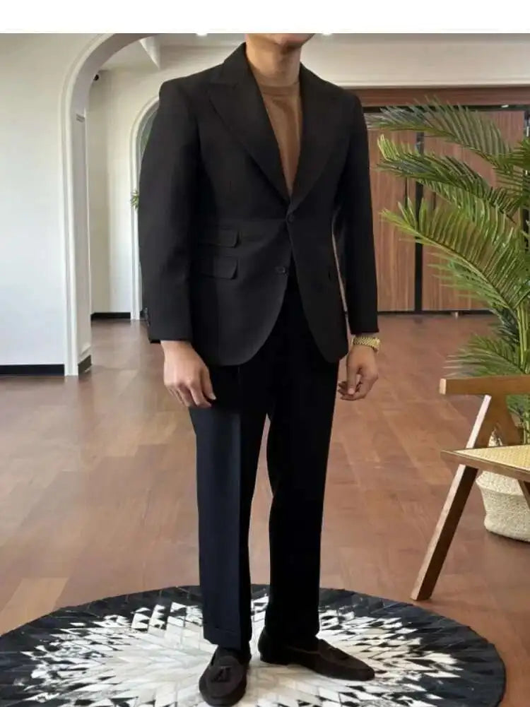 Business Dress Suit Wedding Suit for Men Versatile Casual Office Party Prom Costume Homme Green Men Tuxedo Suit