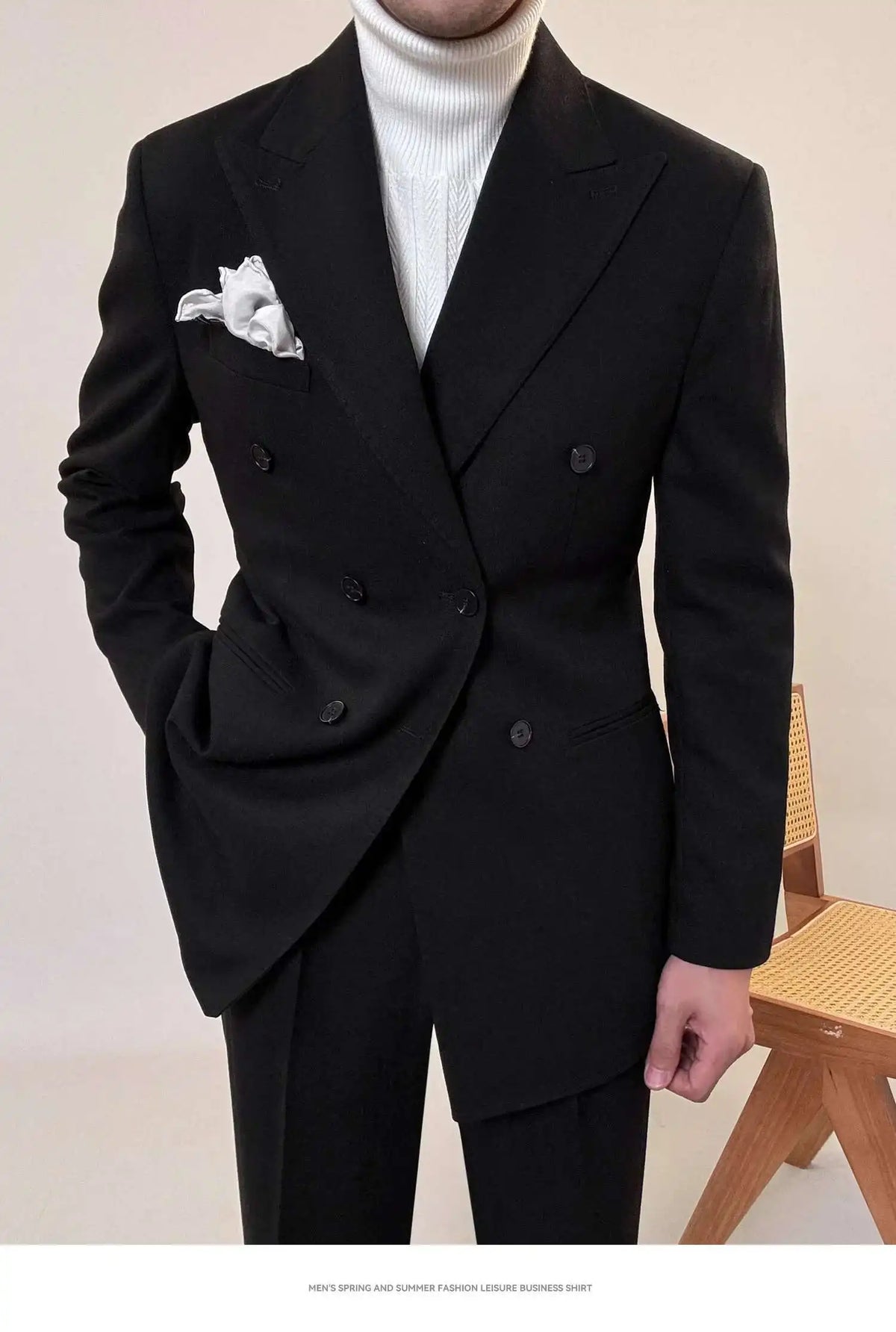 Casual Office Party Prom Costume Homme Men Tuxedo Suit Winter Business Dress Suit Wedding Suit for Men Versatile