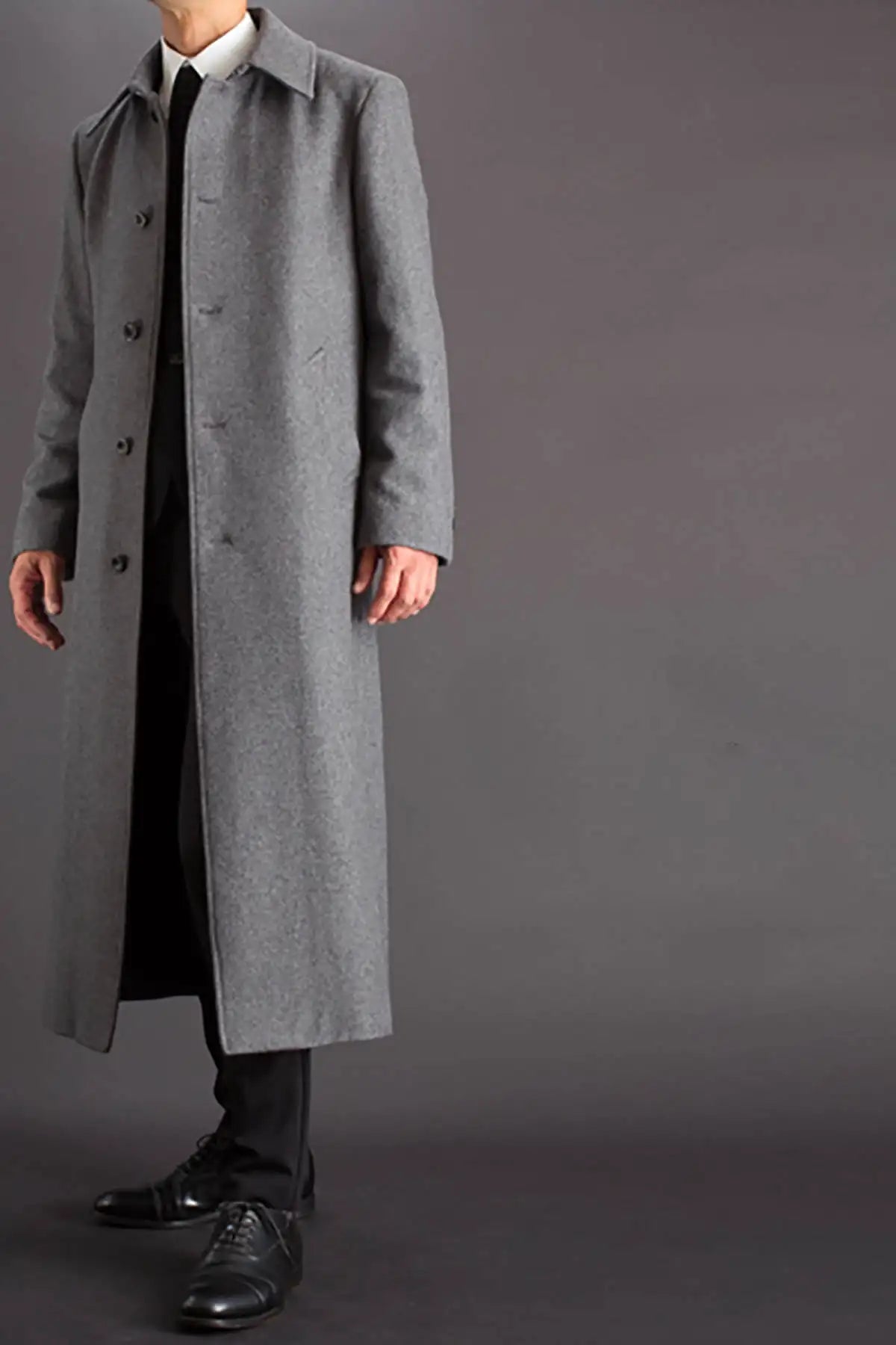 Classic Men Overcoat Single Breasted Detachable Cape Winter Warm Men’s Suit Coat Woolen Blend Wedding Business Customized