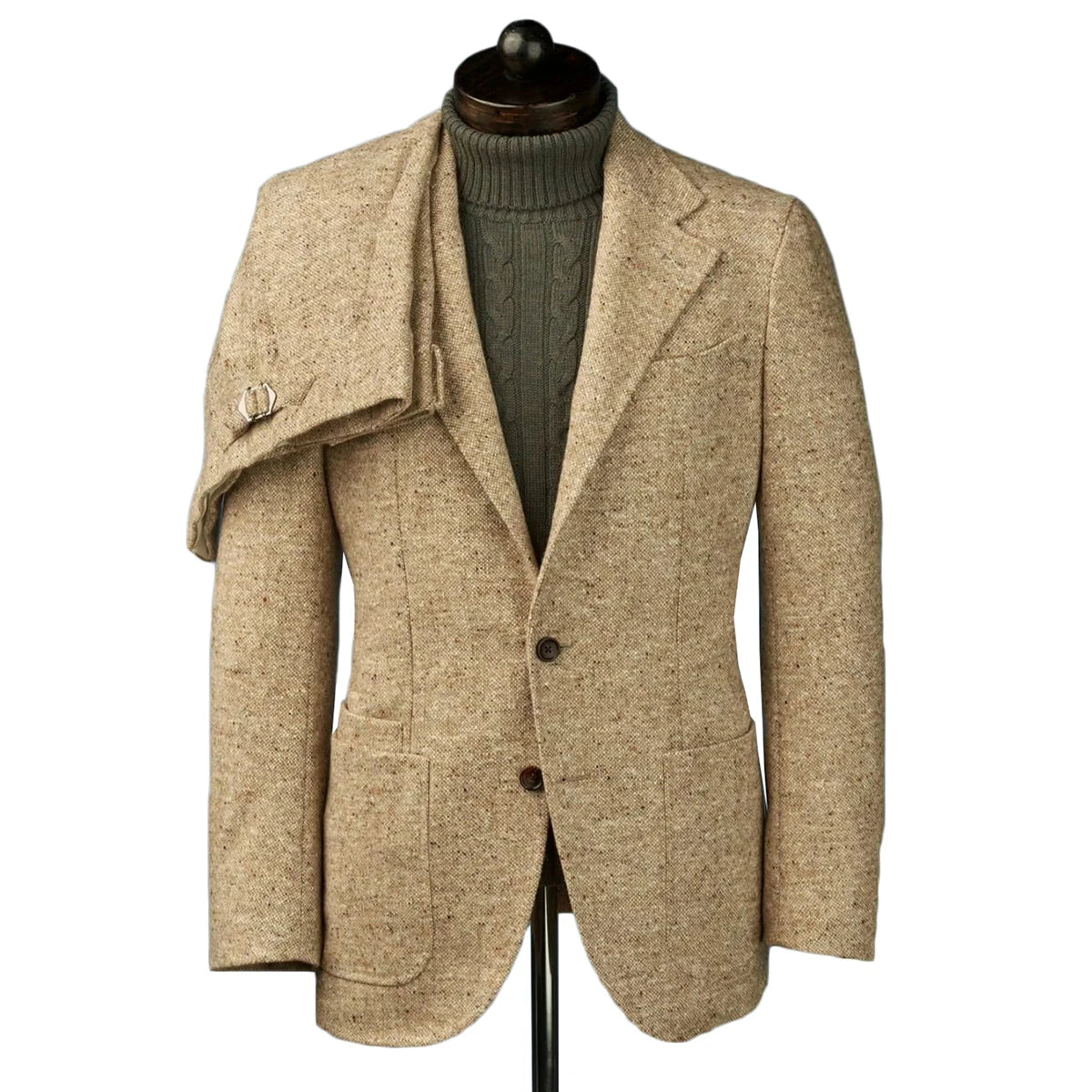 Luxury Winter Wedding Suits for Men Groom Wear Slim Fit Warm Tuxedos Business Ofice Custom Made 2 Pcs Jacket Pants Custom Made