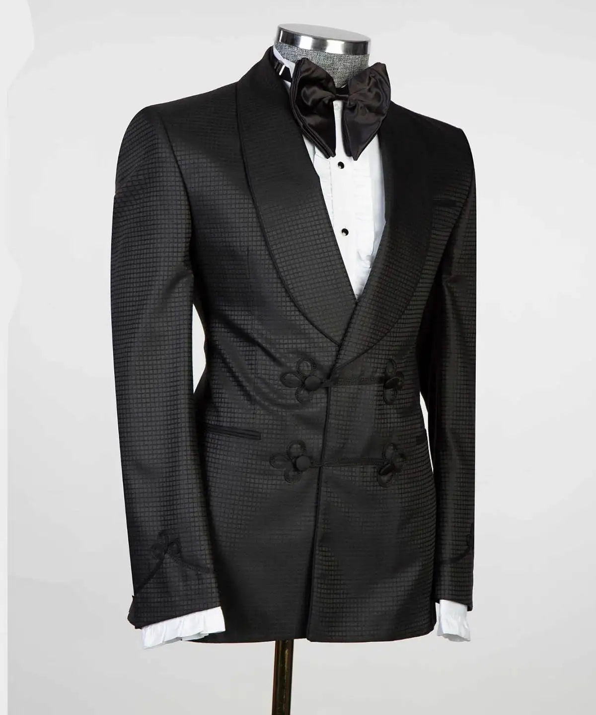 Unique Men Suits for Wedding Blazer Shawl Lapel 2 Pieces Set Design Party Groom Tuxedo Coat Customized Jackets Pants