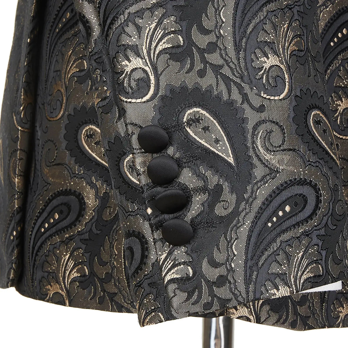 Costume de mariage 2 pièces pour homme, smoking croisé, motif floral, pour bal de promo, fête de mariage