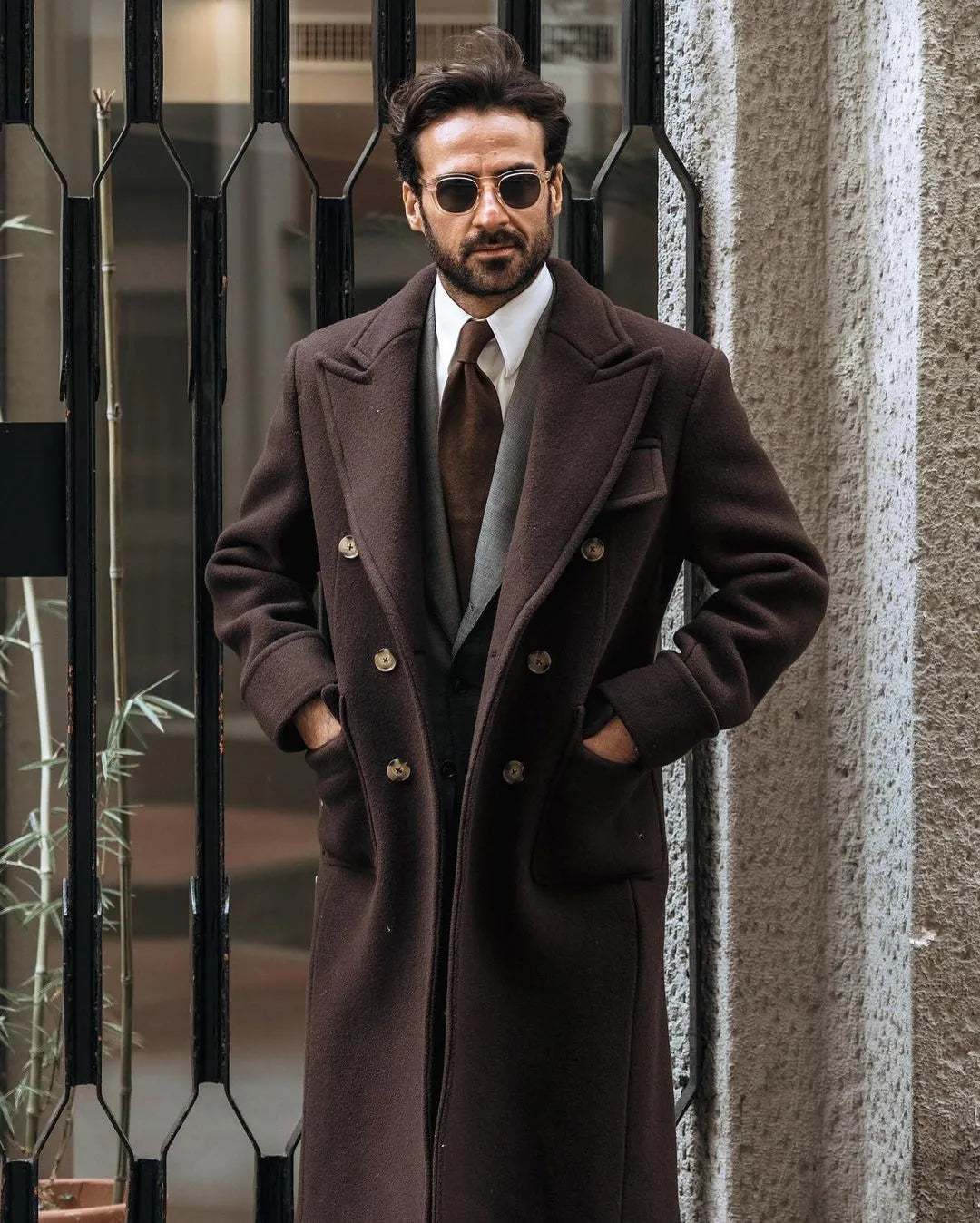 Manteaux pour hommes, vestes de costume slim pour hommes, pardessus d'hiver en laine pour hommes, manteau long élégant de créateur pour hommes, taille 6XL, une pièce