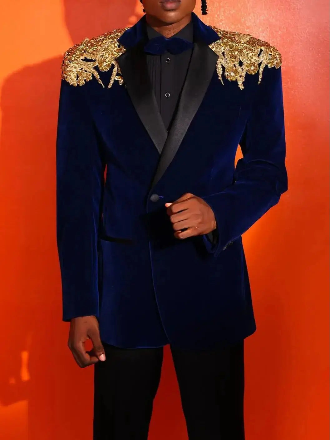 Luxury Velvet Men Wedding Suits 2 Piece Groom Wedding Tuxedos Appliques Prom Jacket Business Customized