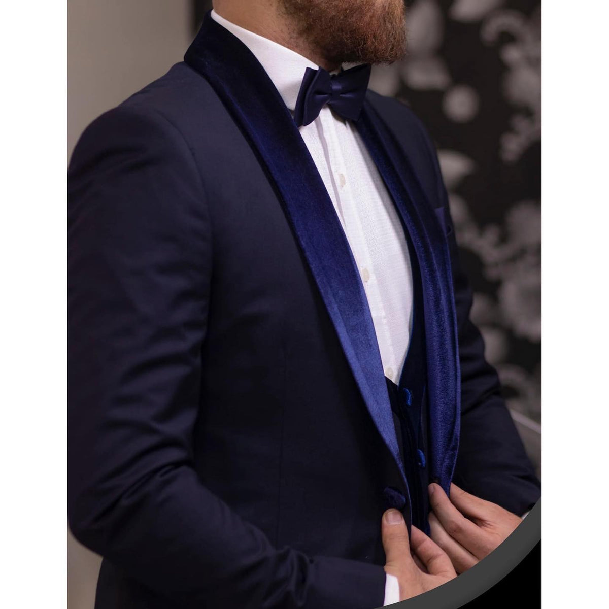 Men's Suit 3 Pieces Blazer Vest Pants One Button Velvet Sheer Lapel Tuxedo Business Pure Modern Wedding Groom Costume Homme