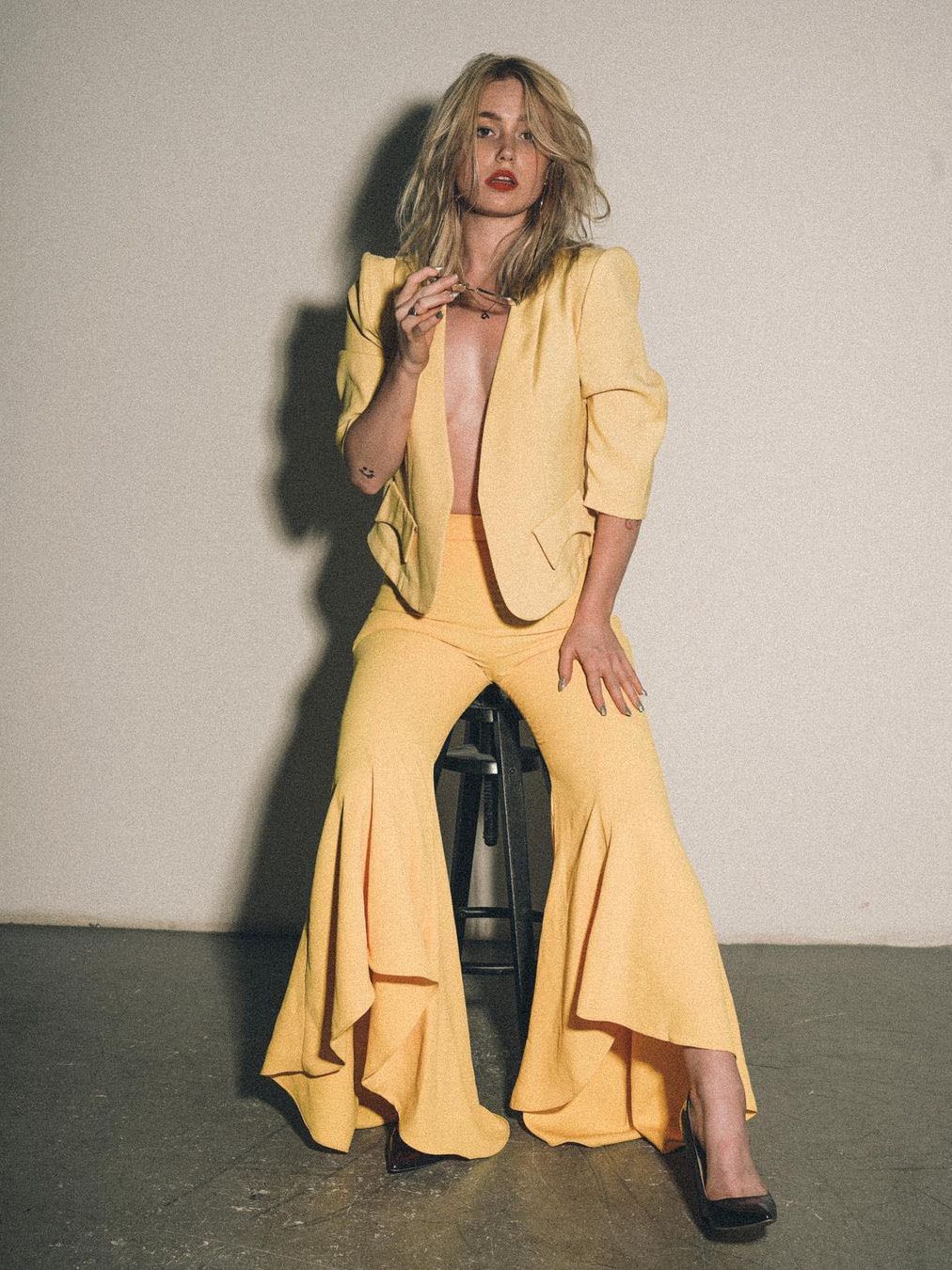 Women's Casual Trousers Simple 2 Piece Set Women Suit Blazer and Pants