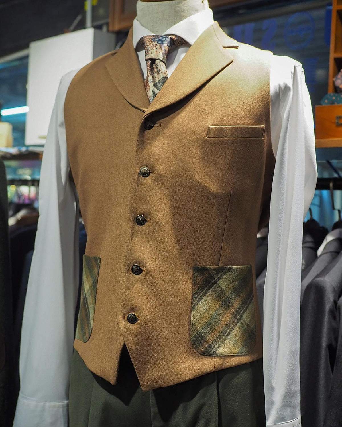 Costume de mariage pour homme, neuf, sur mesure, 3 pièces, avec manteau et gilet, pour occasion formelle 