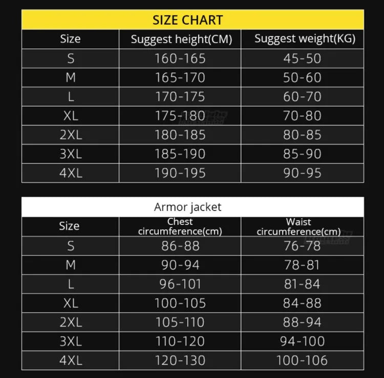 Motorcycle Jacket Racing Armor Protector Men Cycling ATV Motocross Body Protection Jacket Clothing Protective Gear Black / Red