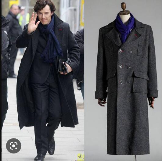 Nouveau manteau long en tweed pour homme, costume à revers en pointe, croisé, sur mesure, hiver, chaud, formel, affaires, mariage, décontracté, bal