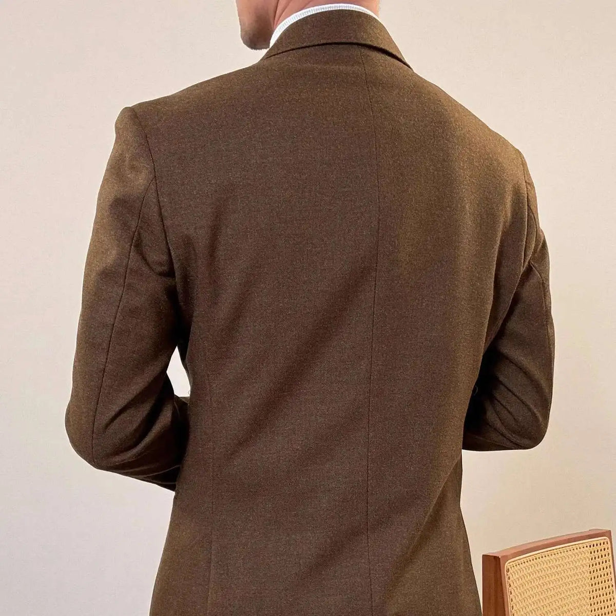 Italian Style Double Breasted Blazer Men Lapel Collar Casual Business Autumn Jacket Men Blazer Masculino Slim Fit Blazer Hombre