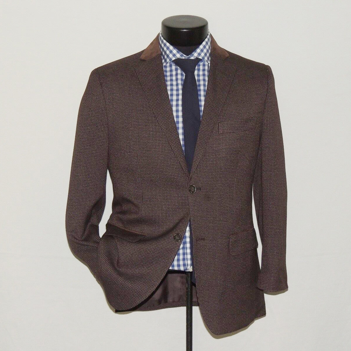 Gentleman Business Men's Suit New Small Lattice Suede Collar Tailor-Made Groom One Coat Formal Occasions Singer Party Customized