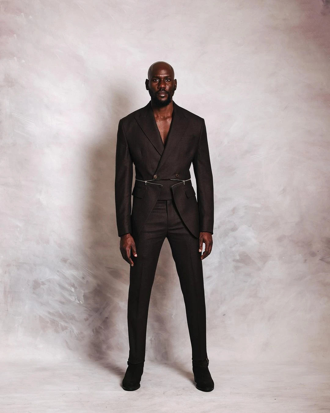 Fashion Show Men Suit Zipper Style New Jacket Comfortable Slim Fit 2-Pieces Tailor-Made Groom Formal Occasions Size Customized
