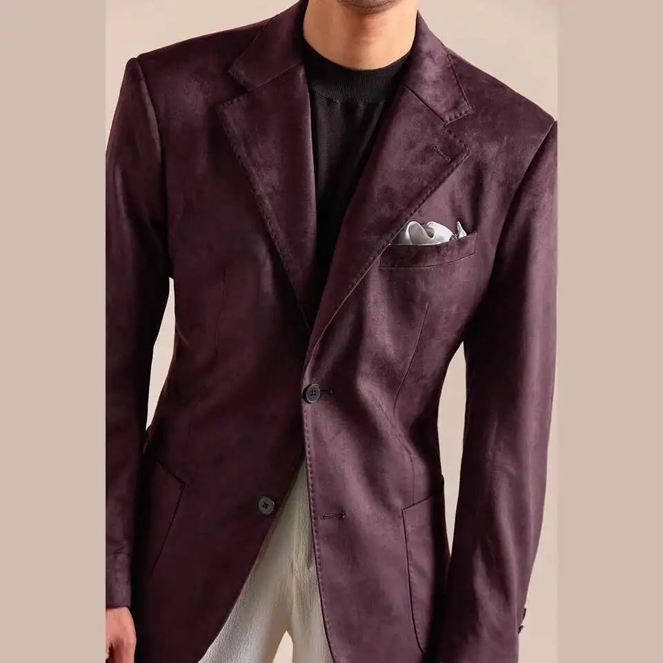 Italian Style Blazer Men Casual Business Spring Autumn Jacket Men Blazer Masculino Slim Fit Blazer Hombre Blazers Para Hombre
