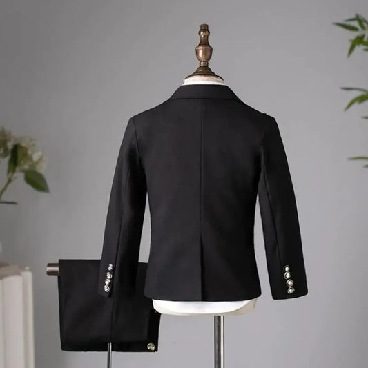 Children's Suit Set for Boys New Autumn and Winter High-End Fashion Show, Blazers for Boys Hosting Piano Performances