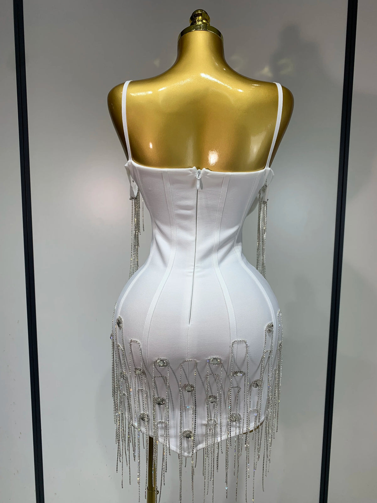 Women Sexy Backless Spaghetti Strap Bodycon Sleeveless Bandage Dress Elegant Prom Gown Club Evening Party Birthday Dresses