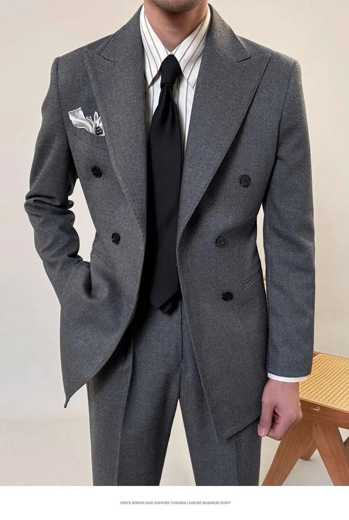 Casual Office Party Prom Costume Homme Men Tuxedo Suit Winter Business Dress Suit Wedding Suit for Men Versatile