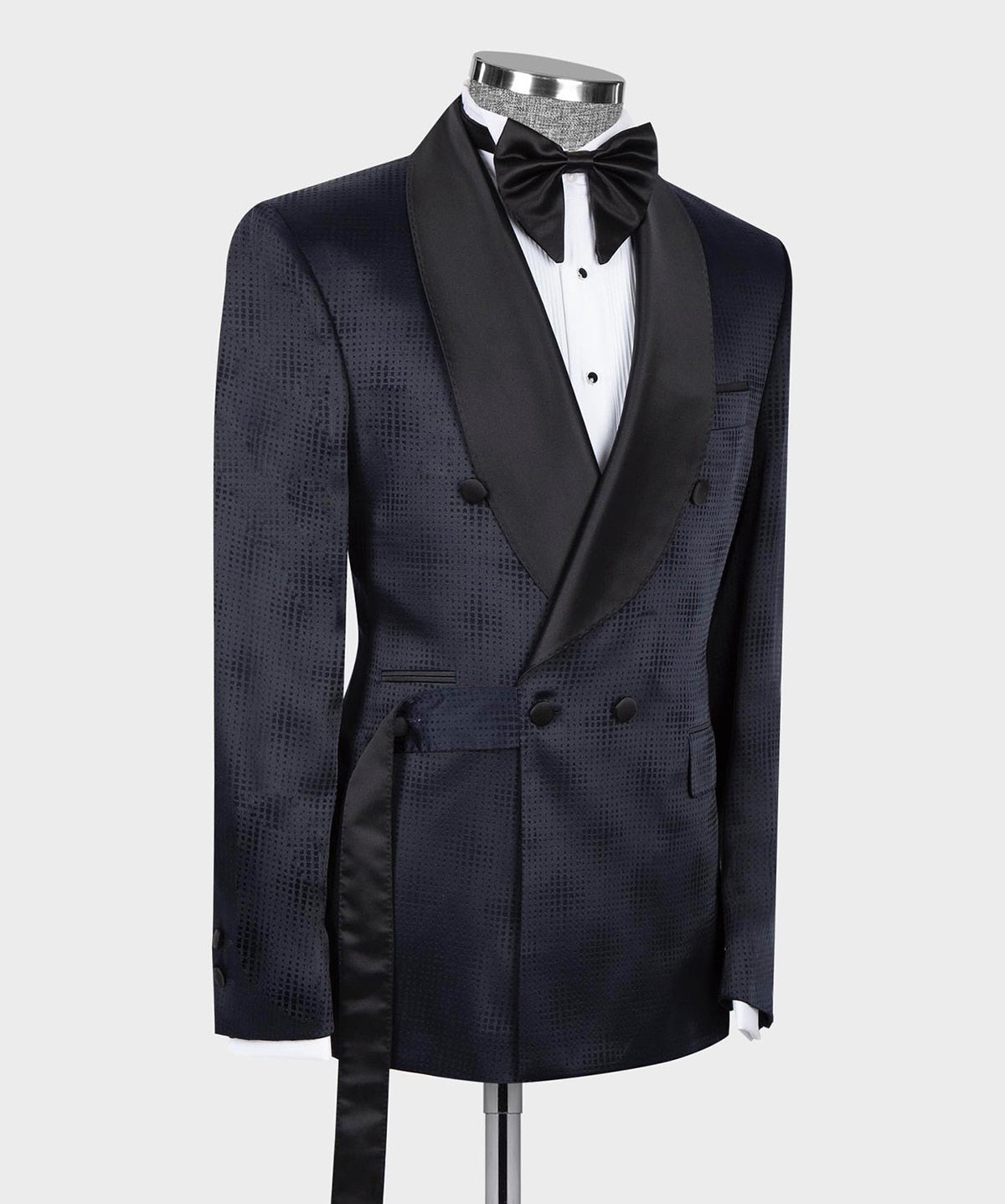 Gentleman Glen Check Wedding Men Suits Slim Fit Tailor-Made New Groom 2-Pieces Formal Occasions Party Singer Costume Made
