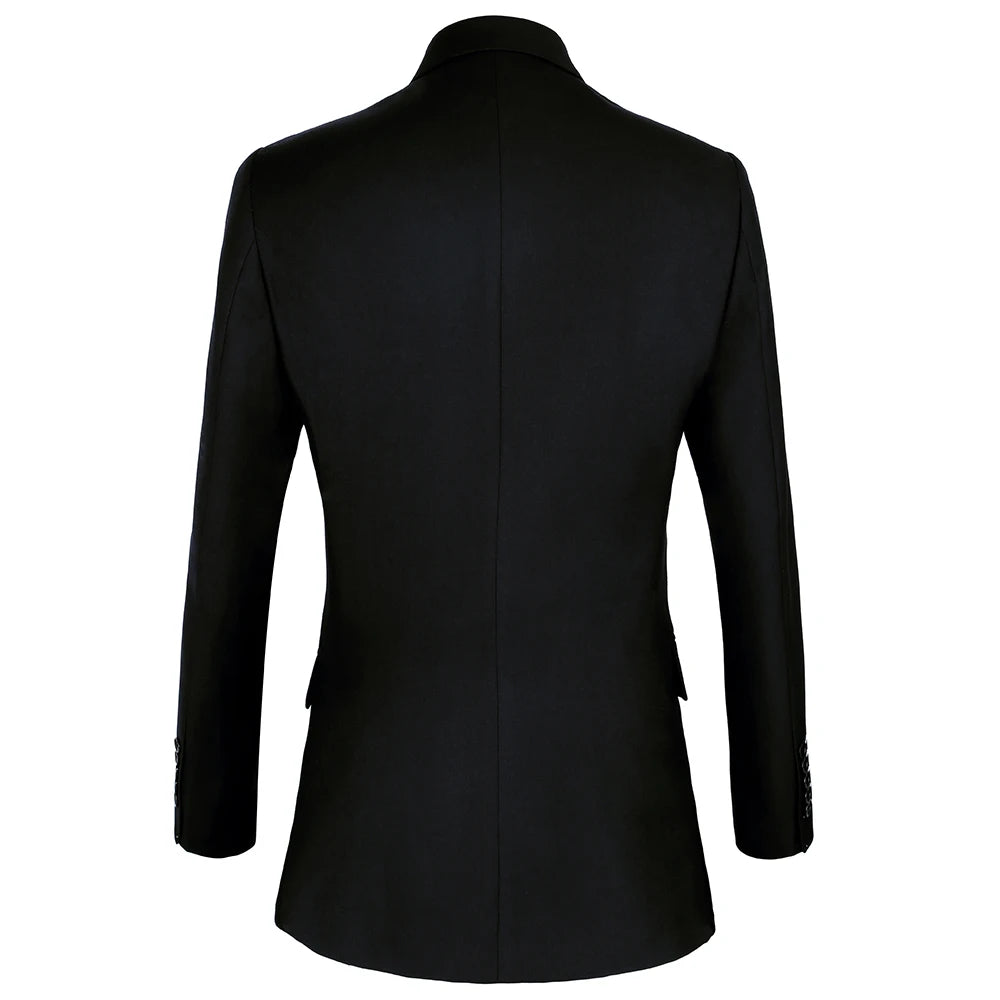 Costume de mariage 2 pièces croisé pour homme, smoking de marié, coupe slim, revers en pointe, veste et pantalon pour affaires