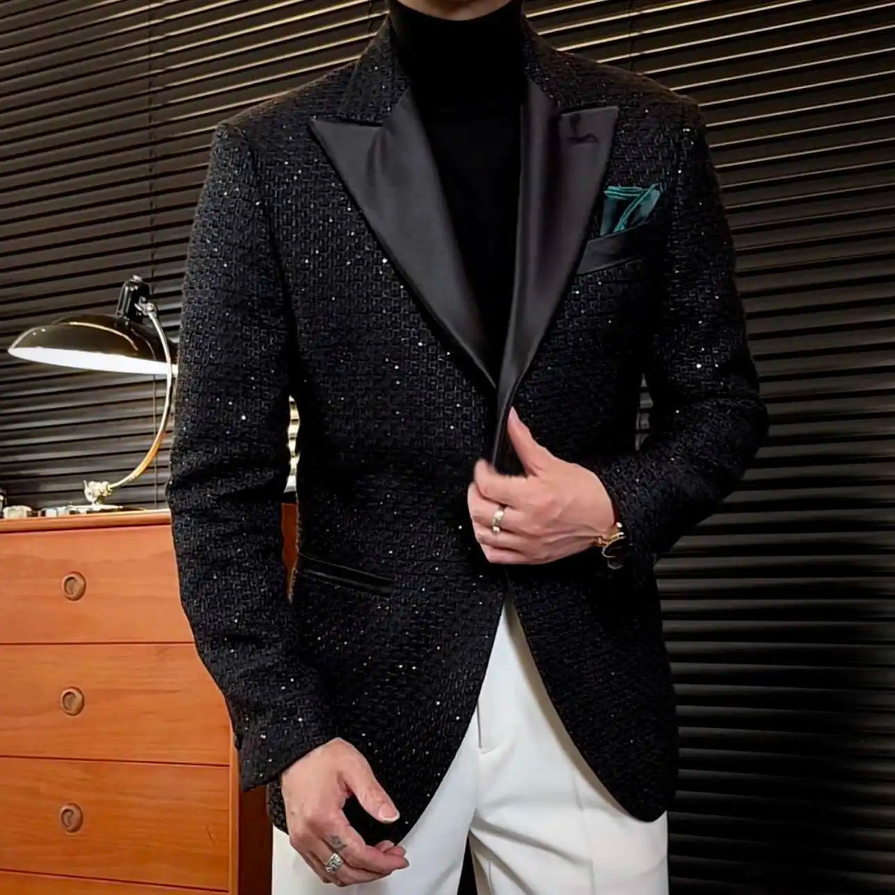 Blazer Men Fall British Men Blazers Casual Jacket Wedding Business Dress Coat Social Jaquetas Homens Terno Tuxedo Costume