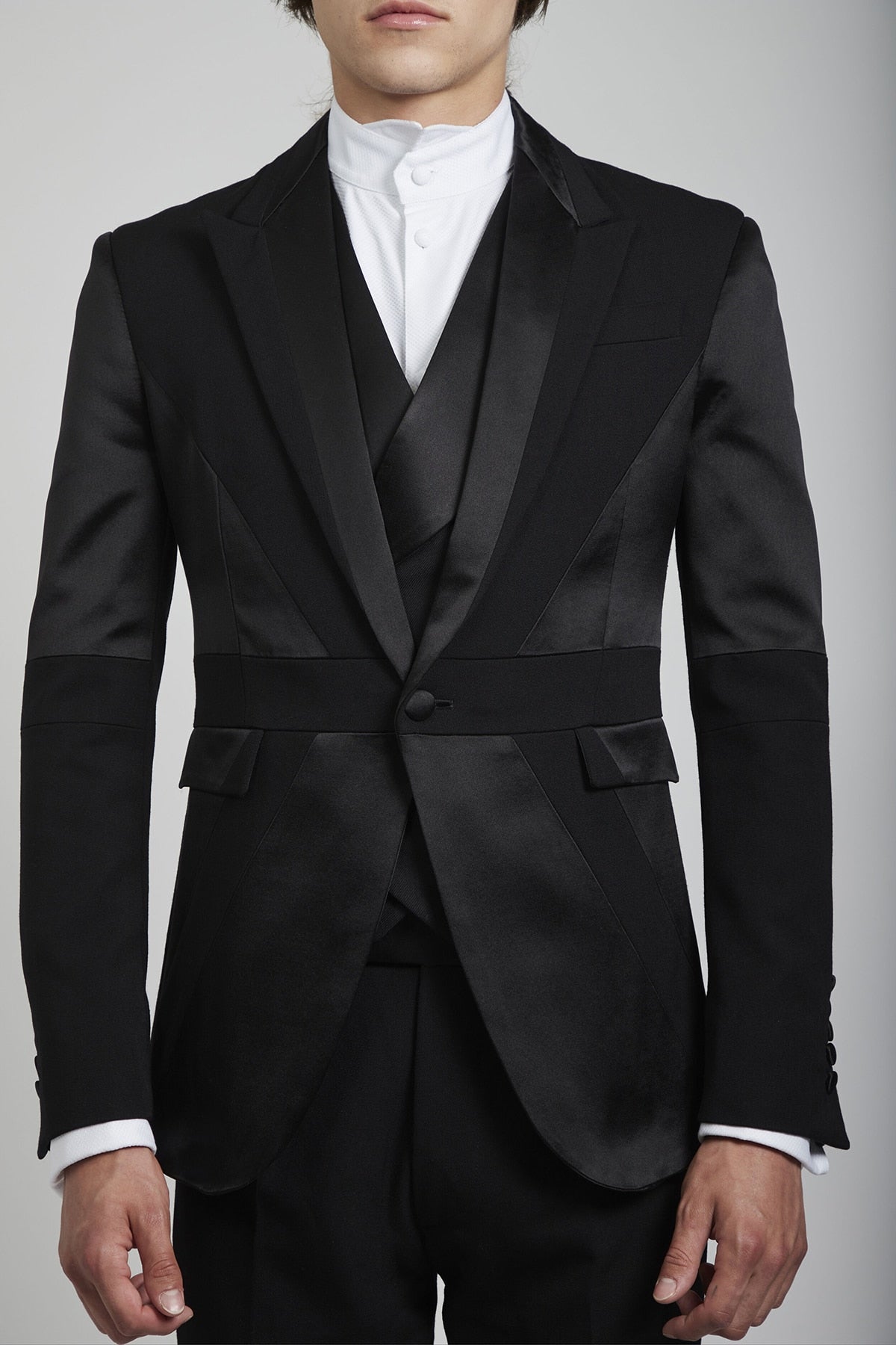 Classic Slim Fit Wedding Men Suits Gentleman Tailor-Made Groom 3-Pieces Graduation Formal Occasions Party Singer Costume Made